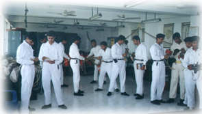 Cadets doing ropework at SOT lab