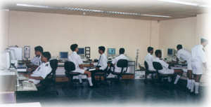 Cadets working in computer lab
