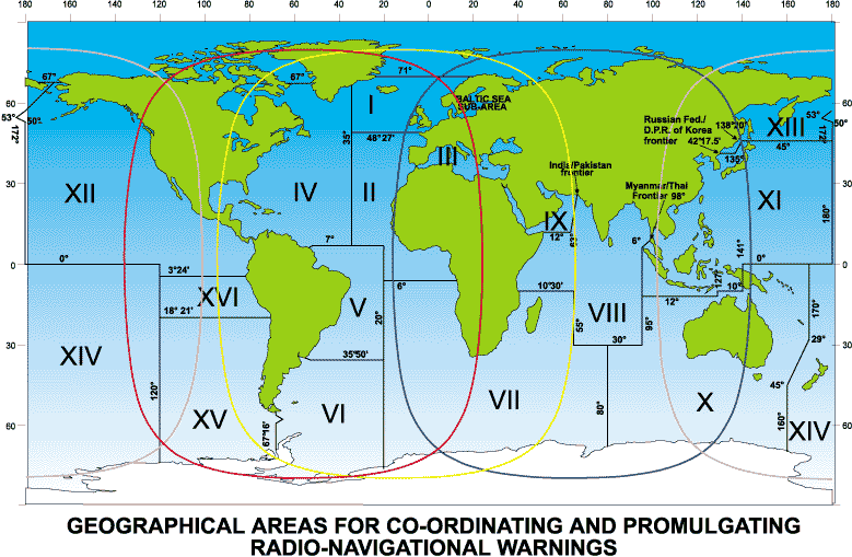 Gmdss Areas Chart