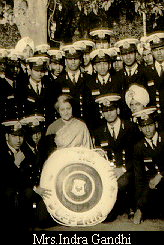 Prime Minister Indira Gandhi with Dufferin Cadets