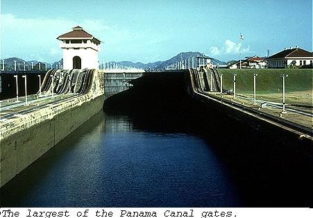 Largest of the Panama canal gates